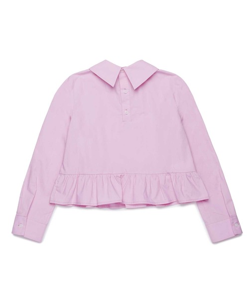 MARNI(マルニ)の「MARNI(マルニ)Kids & Junior ワンポイントブランドロゴ長袖ペプラムシャツ(シャツ/ブラウス・キッズ・ホワイト・14Y/12Y/8Y/10Y)」の6枚目の写真