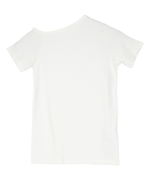 UR'S(ユアーズ)の「ネックデザインカットソー(Tシャツ/カットソー・レディース・ベージュ/オフホワイト/ブラック・S)」の3枚目の写真