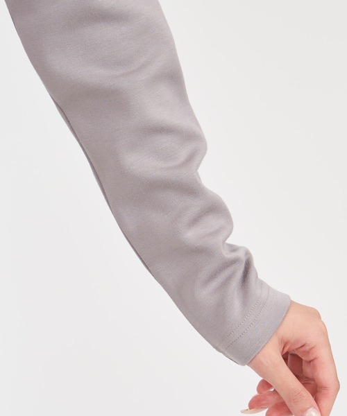 【セール】エンブレムロゴ刺繍配色ラインダブルZIPトップス（Tシャツ/カットソー）｜ROYAL PARTY（ロイヤルパーティー）