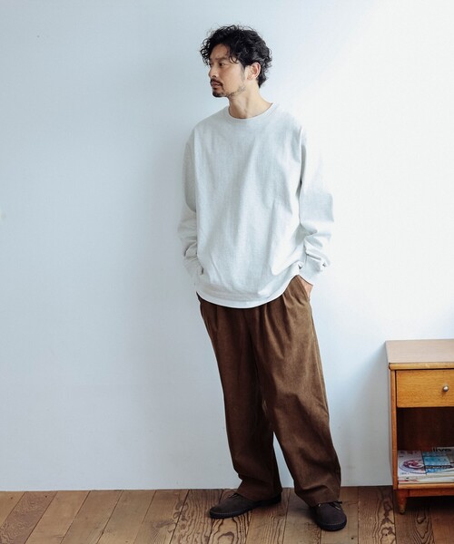 B:MING by BEAMS（ビーミングバイビームス）の「ヘビーウエイト クルーネック カットソー（Tシャツ/カットソー・メンズ・オフホワイト/シルバー/ブラック・X-LARGE/SMALL/MEDIUM/LARGE）」の13枚目の写真