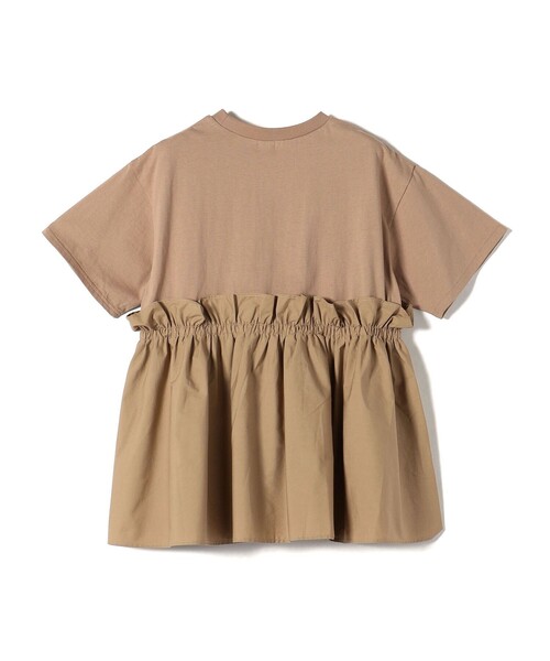 SHIPS Colors(シップス カラーズ)の「SHIPS Colors:〈手洗い可能〉フハク ドッキング TEE 2◇(Tシャツ/カットソー・レディース・オフホワイト/ブラック・ONE SIZE)」の10枚目の写真
