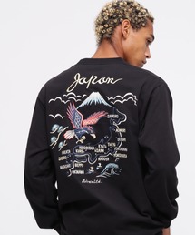AVIREX | EMBROIDERY T-SHIRT "JAPAN MAP" / エンブロイダリー 長袖Tシャツ "ジャパン マップ" / AVIREX / アヴィレックス(Tシャツ/カットソー)