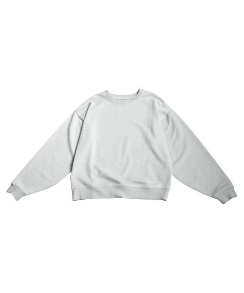 antiqua(アンティカ)の「ラメ裏毛トップス(スウェット・レディース・グレー/ホワイト・ONESIZE)」の19枚目の写真