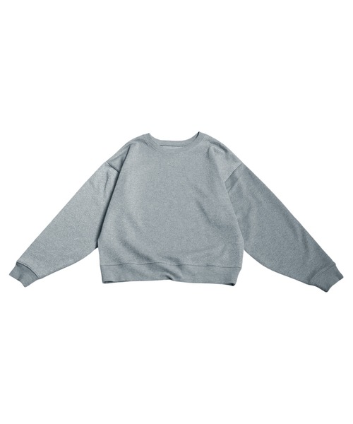 antiqua(アンティカ)の「ラメ裏毛トップス(スウェット・レディース・グレー/ホワイト・ONESIZE)」の20枚目の写真