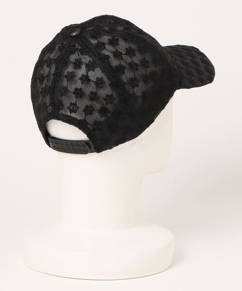 STYLEBLOCK（スタイルブロック）の「シースルーフラワーキャップ（キャップ・レディース・ホワイト/ブラック・FREE）」の3枚目の写真