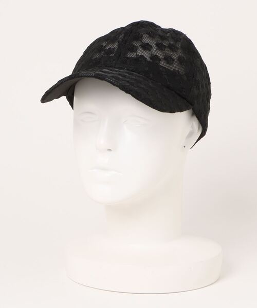 STYLEBLOCK（スタイルブロック）の「シースルーフラワーキャップ（キャップ・レディース・ホワイト/ブラック・FREE）」の5枚目の写真