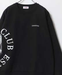 CONVERSE/コンバース 裏起毛 アイコンシューズ ロゴプリント オーバーサイズ スウェット レディース メンズ トレーナー