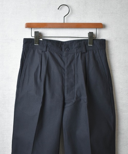 HOUSTON（ヒューストン）の「【T3】【HOUSTON/ヒューストン】FRENCH AIRFORCE TROUSERS/フランス空軍トラウザーズ（スラックス・メンズ・オリーブ/ブラック・MEDIUM/SMALL/X-LARGE/LARGE）」の3枚目の写真