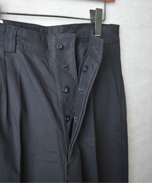 HOUSTON（ヒューストン）の「【T3】【HOUSTON/ヒューストン】FRENCH AIRFORCE TROUSERS/フランス空軍トラウザーズ（スラックス・メンズ・オリーブ/ブラック・MEDIUM/SMALL/X-LARGE/LARGE）」の10枚目の写真