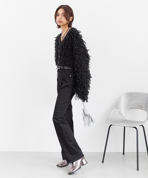 PAGEBOY（ページボーイ）の「リップスキニーデニム（デニムパンツ・レディース・ブラック/インディゴブルー/ブラック系その他/ブルー系その他・SMALL/MEDIUM/LARGE）」の5枚目の写真