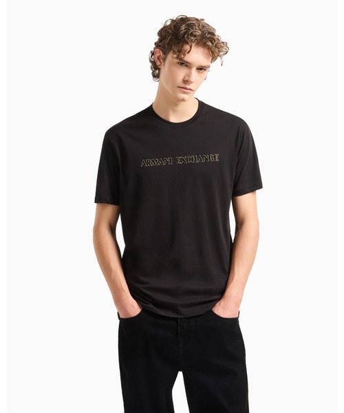 【セール】【A|X アルマーニ エクスチェンジ】AXロゴ 半袖クルーネックTシャツ（EC限定カラー含）（Tシャツ/カットソー）｜ARMANI EXCHANGE（アルマーニエクスチェンジ）