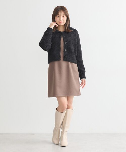 ★M&S Collection フローラルスクエアネックミニ 淑女ワンピ★ スクエアネック花柄ミニワンピース | レディースファッション
