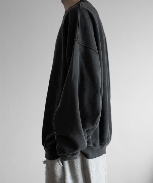 RUUBON（ルーボン）の「【RUUBON】vintage damage pigment sweat