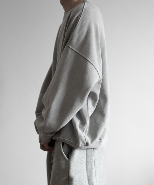 RUUBON（ルーボン）の「【RUUBON】vintage damage pigment sweat