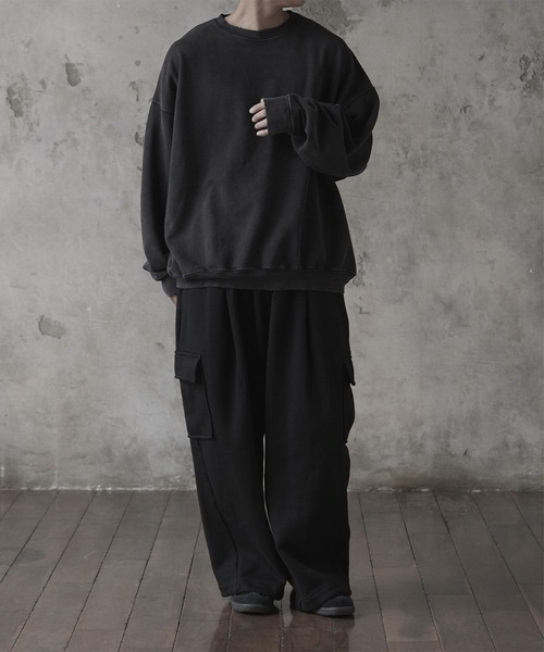 60's ペイント ダメージ スウェット RUUBON】vintage damage pigment sweat / ヴィンテージダメージ
