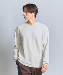 BEAUTY&YOUTH UNITED ARROWS | ガスコットン スランティング クルーネック ニット(ニット/セーター)
