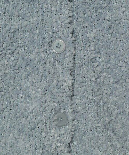 Elura(エルーラ)の「ミックスシャギーカーディガン/146320(カーディガン/ボレロ・レディース・ブルー系その他3/ダークブラウン・FREE)」の17枚目の写真