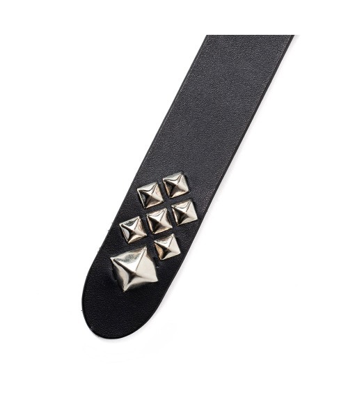 CALEE(キャリー)の「STUDS LEATHER NARROW BELT(ベルト・メンズ・ブラック・MEDIUM/LARGE/SMALL/X-LARGE)」の5枚目の写真
