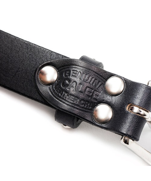 CALEE(キャリー)の「STUDS LEATHER NARROW BELT(ベルト・メンズ・ブラック・MEDIUM/LARGE/SMALL/X-LARGE)」の6枚目の写真
