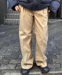 Wrangler（ラングラー）の「Wrangler/ラングラー WRANCHER/ランチャー センタープレス W1190きれいめスラックス フレアードレスパンツ（レングス74㎝）速乾梅雨にも◎（スラックス）」