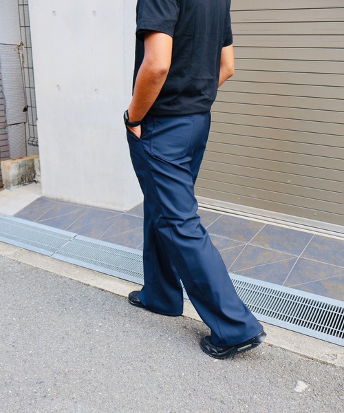 Wrangler（ラングラー）の「Wrangler/ラングラー WRANCHER/ランチャー センタープレス W1190きれいめスラックス フレアードレスパンツ（レングス74㎝）速乾梅雨にも◎（スラックス・メンズ・ベージュ/ブラウン/ブラック/グレー/アイボリー/ネイビー・MEDIUM/LARGE/X-LARGE/SMALL）」の15枚目の写真