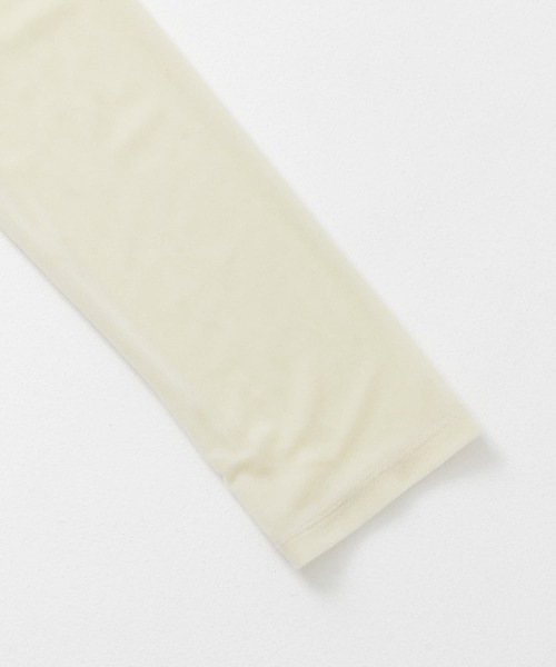 SENSE OF PLACE by URBAN RESEARCH(センスオブプレイスバイアーバンリサーチ)の「シアーベロアTシャツ(Tシャツ/カットソー・レディース・ネイビー/ミント/アイボリー・ONE)」の5枚目の写真