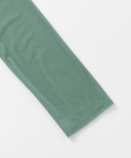 SENSE OF PLACE by URBAN RESEARCH(センスオブプレイスバイアーバンリサーチ)の「シアーベロアTシャツ(Tシャツ/カットソー・レディース・ネイビー/ミント/アイボリー・ONE)」の6枚目の写真