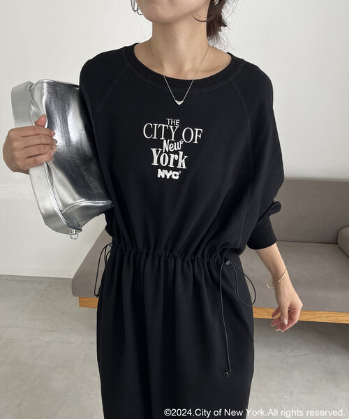 GOOD ROCK SPEED（グッドロックスピード）の「〈GOOD ROCK SPEED〉NYCドロストワンピース（ワンピース・レディース・ブラック/グレー・FREE）」の2枚目の写真