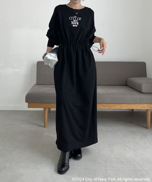 GOOD ROCK SPEED（グッドロックスピード）の「〈GOOD ROCK SPEED〉NYCドロストワンピース（ワンピース・レディース・ブラック/グレー・FREE）」の11枚目の写真