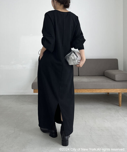 GOOD ROCK SPEED（グッドロックスピード）の「〈GOOD ROCK SPEED〉NYCドロストワンピース（ワンピース・レディース・ブラック/グレー・FREE）」の9枚目の写真