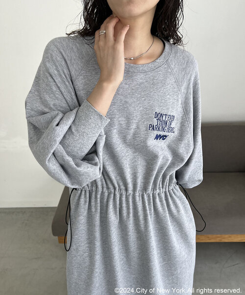 GOOD ROCK SPEED（グッドロックスピード）の「〈GOOD ROCK SPEED〉NYCドロストワンピース（ワンピース・レディース・ブラック/グレー・FREE）」の6枚目の写真