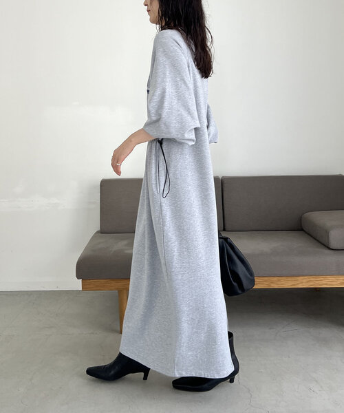 GOOD ROCK SPEED（グッドロックスピード）の「〈GOOD ROCK SPEED〉NYCドロストワンピース（ワンピース・レディース・ブラック/グレー・FREE）」の5枚目の写真