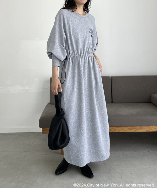 GOOD ROCK SPEED（グッドロックスピード）の「〈GOOD ROCK SPEED〉NYCドロストワンピース（ワンピース・レディース・ブラック/グレー・FREE）」の4枚目の写真
