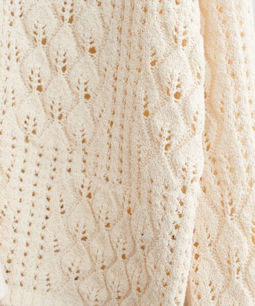 natural couture（ナチュラルクチュール）の「【WEB限定】透かし編み衿