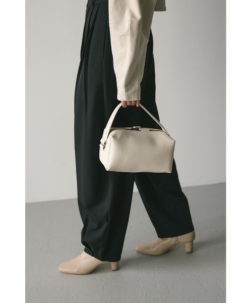 STYLEMIXER（スタイルミキサー）の「スクエアバニティバッグ（ハンドバッグ・レディース・ブラック/ホワイト・FREE）」の4枚目の写真