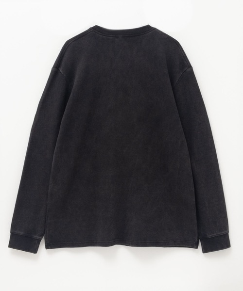 Mac-House（マックハウス）の「GOODCREW ワッフルクルーロングスリーブＴ（Tシャツ/カットソー・メンズ・ブラック/グレー/ネイビー・L/XL/M）」の7枚目の写真