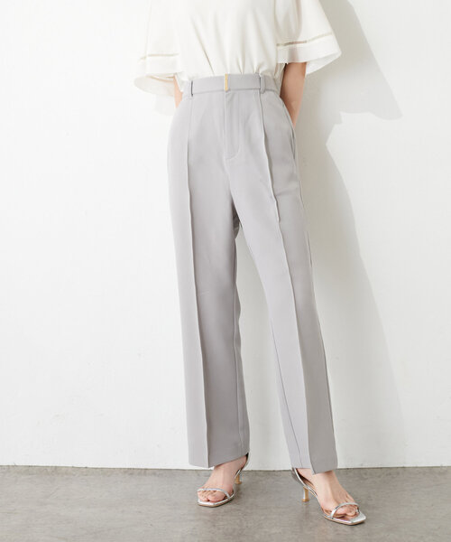 natural couture(ナチュラルクチュール)の「osonoハイウエスト美フレアパンツ(その他パンツ・レディース・ライトグレー/ネイビー/チャコールグレー・SMALL/MEDIUM/LARGE)」の13枚目の写真