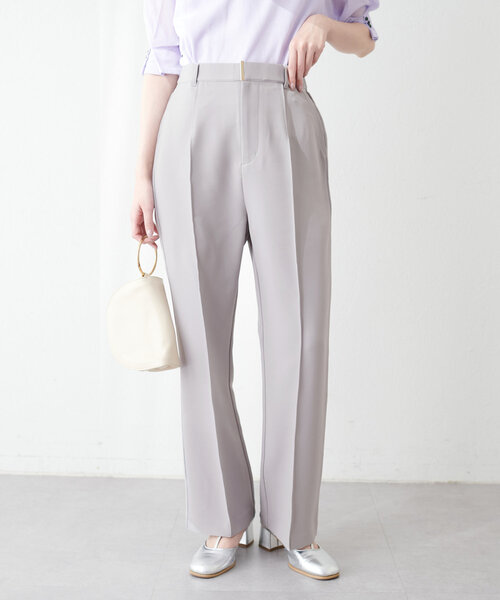 natural couture(ナチュラルクチュール)の「osonoハイウエスト美フレアパンツ(その他パンツ・レディース・ライトグレー/ネイビー/チャコールグレー・SMALL/MEDIUM/LARGE)」の19枚目の写真