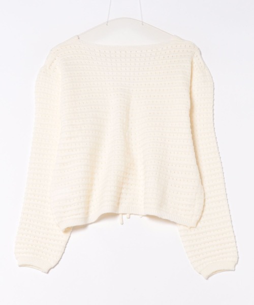 merrylatte（メリーラテ）の「リボンニットカーディガン（ニット/セーター・レディース・ホワイト・FREE）」の16枚目の写真