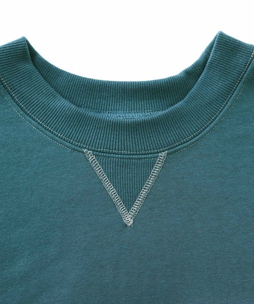 n'OrLABEL(ノアールレーベル)の「『配色ステッチ裏起毛スウェット』(スウェット・レディース・ブラウン/杢グレー/アイボリー/ブラック/ブルーグリーン・1/2)」の9枚目の写真