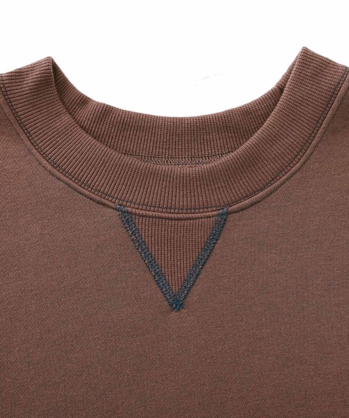 n'OrLABEL(ノアールレーベル)の「『配色ステッチ裏起毛スウェット』(スウェット・レディース・ブラウン/杢グレー/アイボリー/ブラック/ブルーグリーン・1/2)」の10枚目の写真