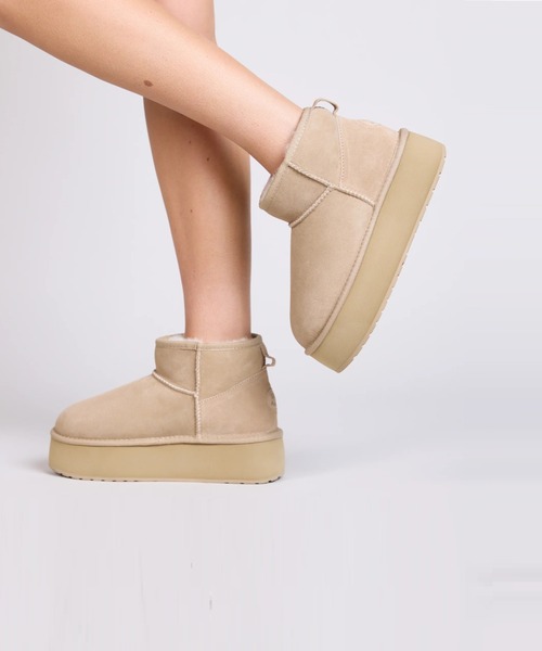 EMU Australia（エミューオーストラリア）の「【EMU（エミュ）】ムートンブーツ　ショート丈 ミニ丈 ショートブーツ　厚底（ブーツ・レディース・ブラック/ブラウン/チャコールグレー/ライトブラウン・5/6/7/8）」の22枚目の写真