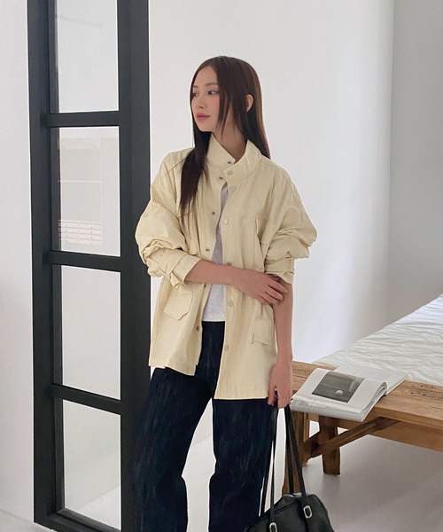 by muni:r（バイ ムニール）の「デイリーマウンテンパーカー/2024 AW COLLECTION（マウンテンパーカー・レディース・クリーム/チャコール・FREE）」の16枚目の写真