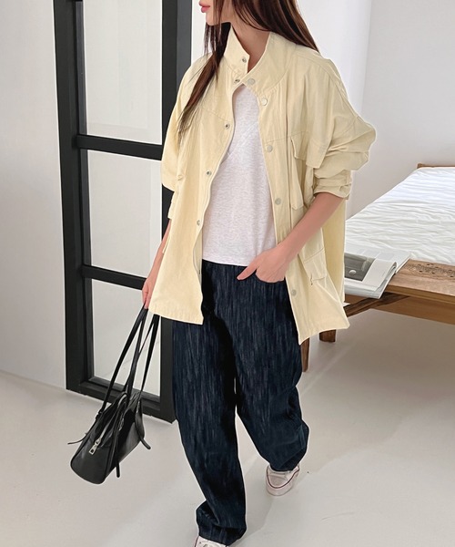 by muni:r（バイ ムニール）の「デイリーマウンテンパーカー/2024 AW COLLECTION（マウンテンパーカー・レディース・クリーム/チャコール・FREE）」の22枚目の写真