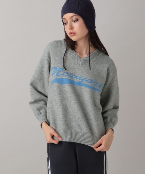 春@値引き交渉⭕️ セール】【2024FW】ロゴVネックニットプルオーバー（ニット