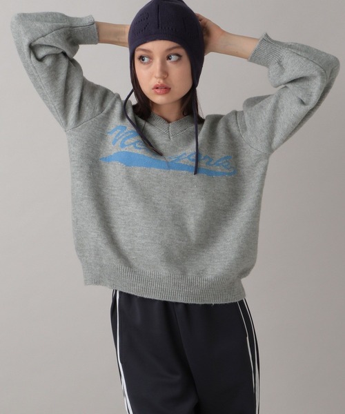 春@値引き交渉⭕️ セール】【2024FW】ロゴVネックニットプルオーバー（ニット