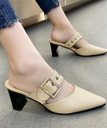 PRIVATE  BEACH（プライベートビーチ）の「ポインテッドトゥ太ベルトミュール（パンプス）」