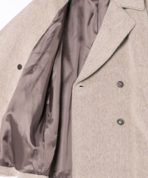 シャギーミドル丈ダブルコート（その他アウター）｜STRAWBERRY-FIELDS