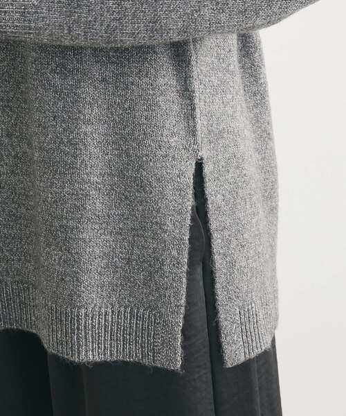 Green　Parks（グリーンパークス）の「SET2点 ニットキャミ+ニットチュニック（チュニック・レディース・杢グレー/ブラウン系その他2・FREE）」の14枚目の写真