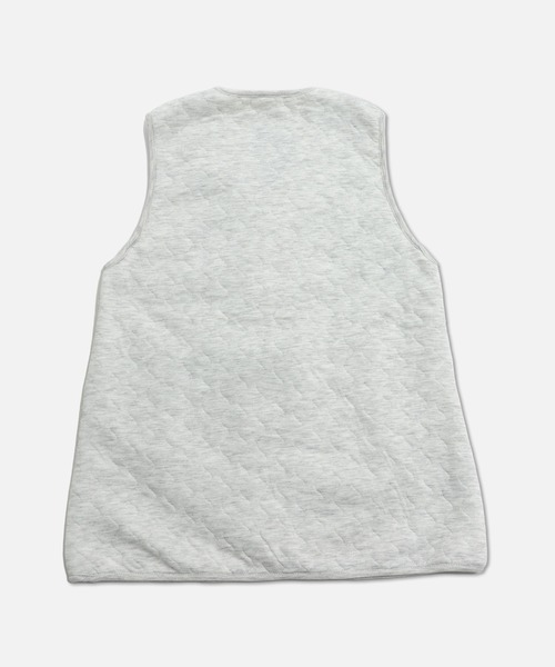 JAM & LINK（ジャムアンドリンク）の「ニットキルト ロングベスト（ベスト・キッズ・ブラック/カーキ/オートミール・140cm/160cm）」の5枚目の写真